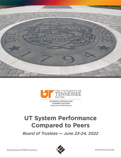 UT System Performance Compared to Peers - June 2022